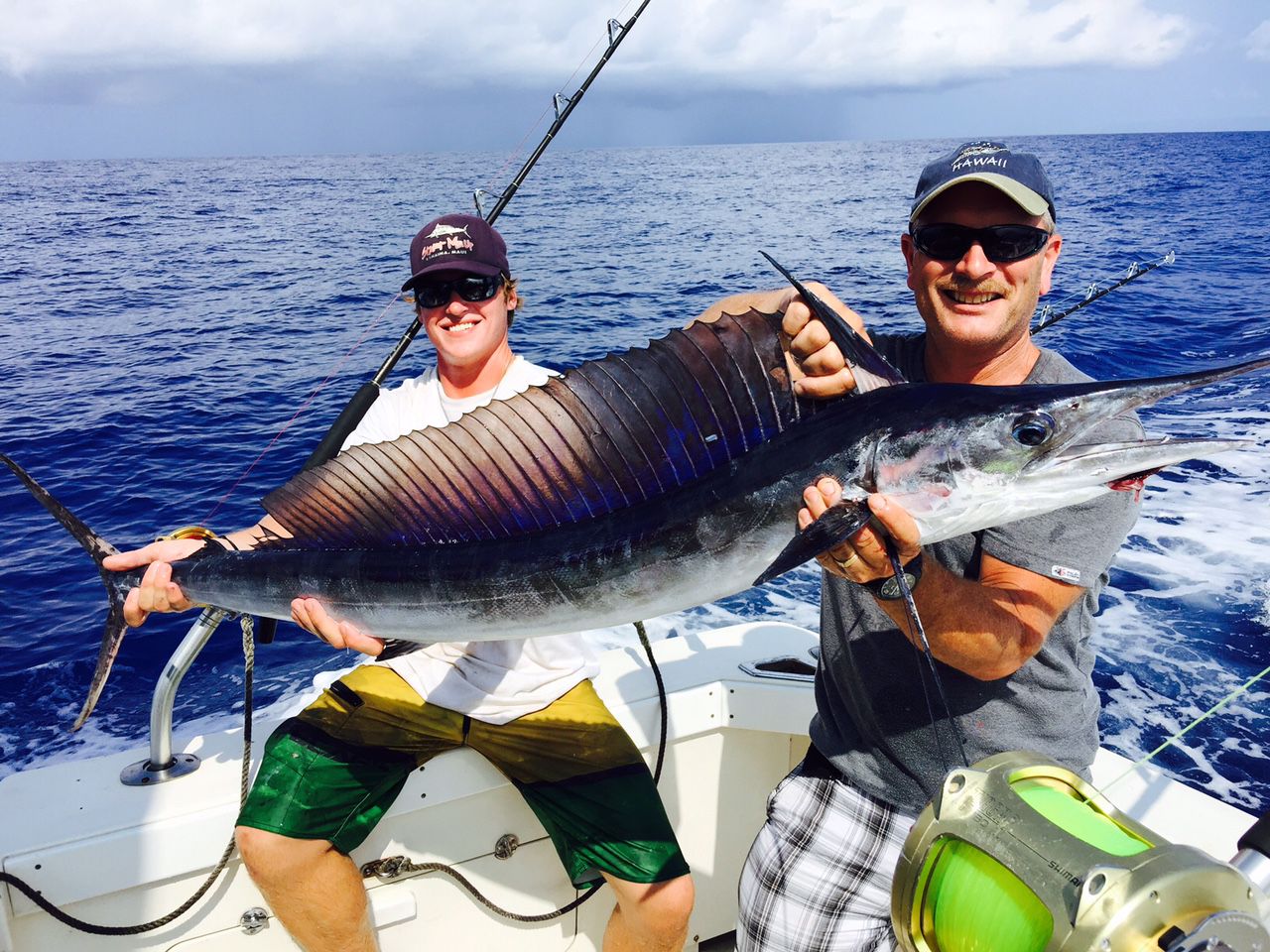 Mark's Shortnose Spearfish that he caught with Start Me Up